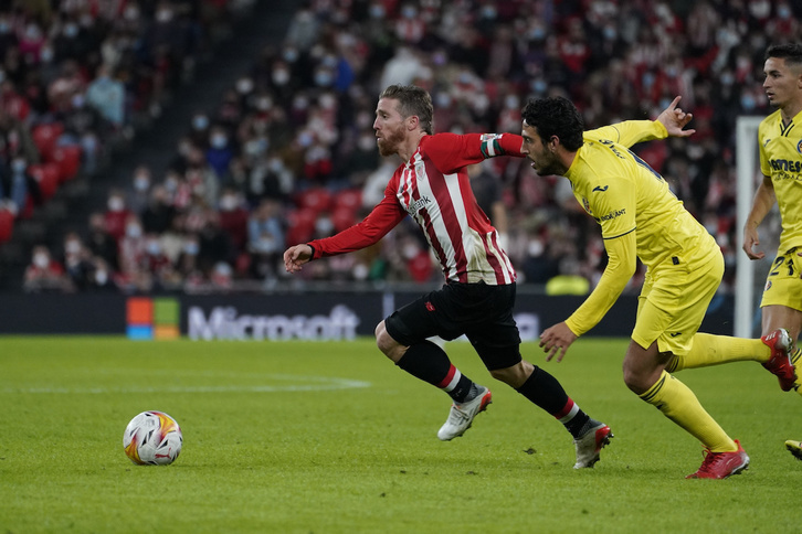 Muniain fue decisivo en la victoria de la primera vuelta ante el Villarreal en San Mamés.
