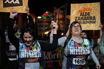 Bilboko Alde Zaharrean giro itzela sortu zuen lasterketak.