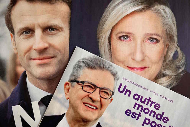 En el duelo previsto entre Macron y Le Pen se ha hecho presente el «tercer hombre», Jean-Luc Mélenchon.