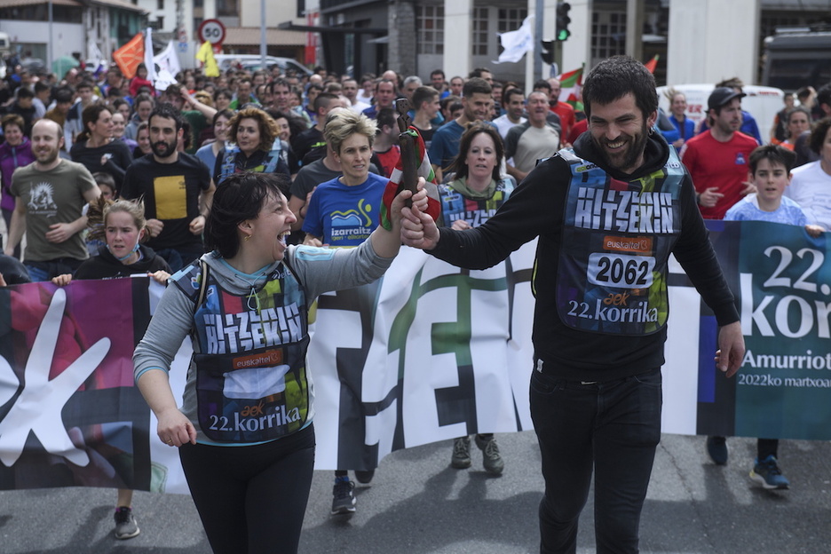 Euskararen olatuko 2062.kilometroa, Azpeitian. Euskararen olatuko 2062.kilometroa, Azpeitian.