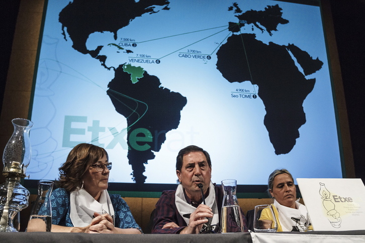 Comparecencia de Etxerat en 2019 sobre la situación de las personas deportadas y sus familiares.