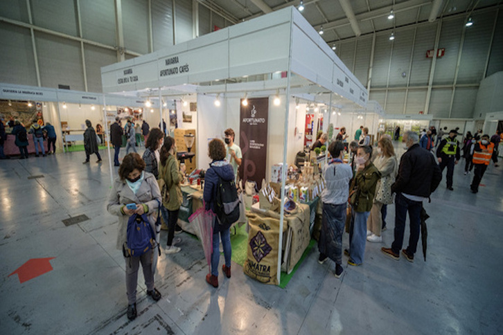 Puestos expositivos en una anterior edición de Bitoerra, en el recinto ferial Ficoba. 