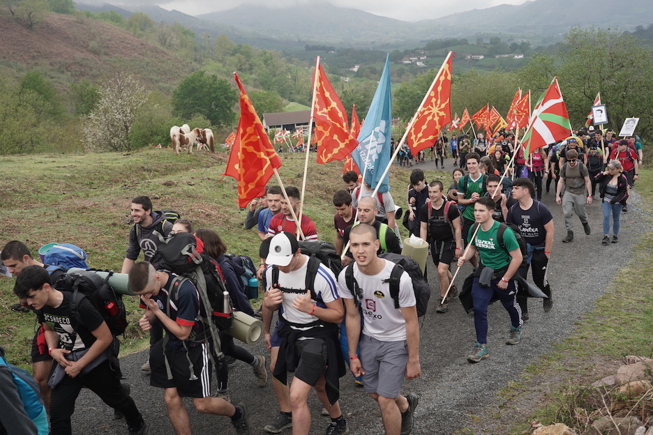 Zugarramurditik Erratzura joango da gaur Gazte Martxa.