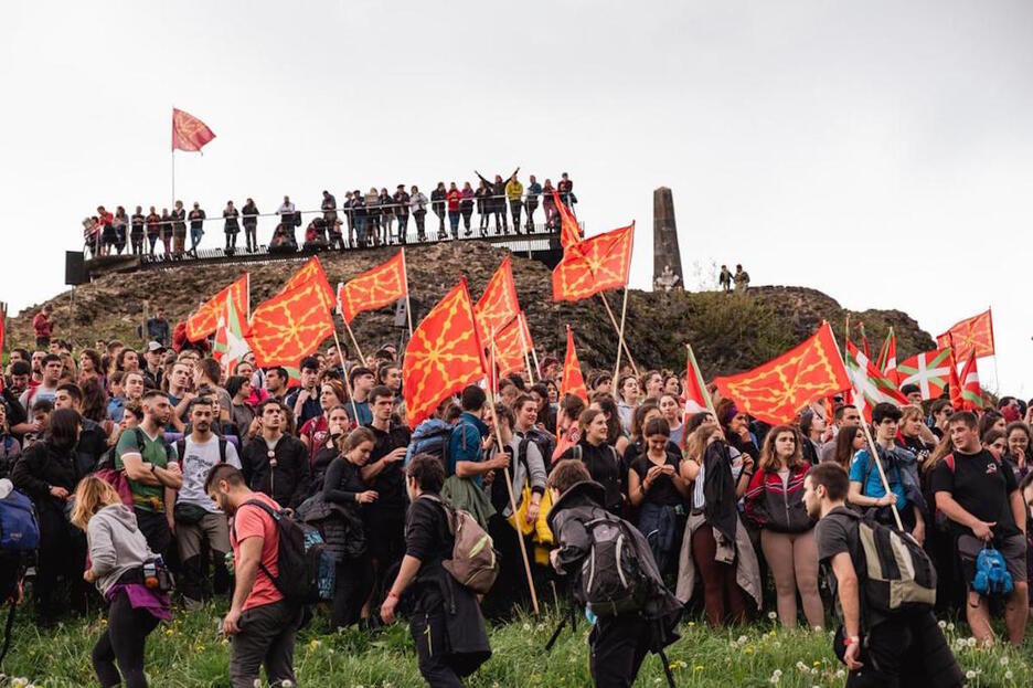 Amaiurreko monolitoan egin dute gaurko ekitaldi nagusia