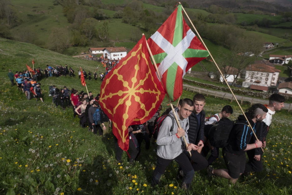 Amaiurrera heldu da gazte martxa arratsaldean.