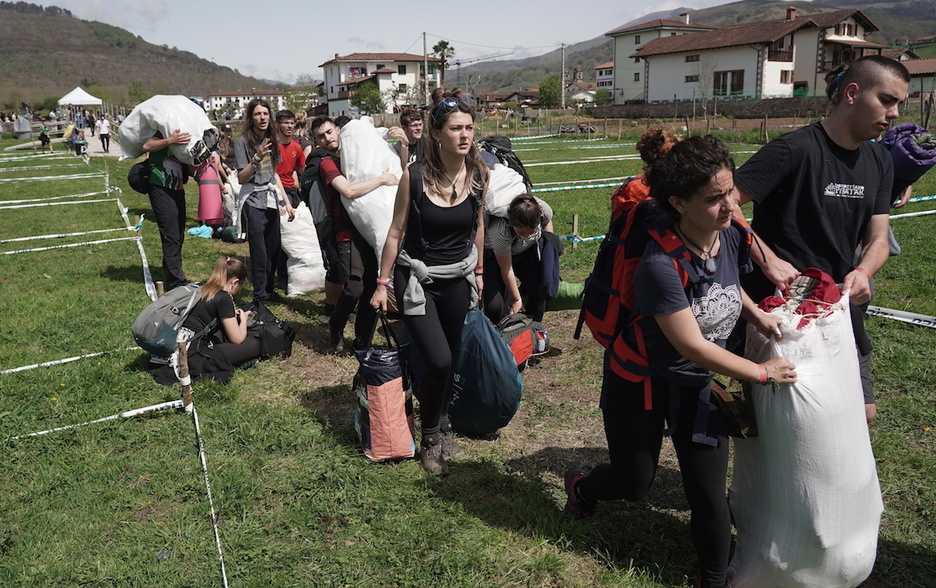 kanpin-dendak berriro jartzen egon dira arratsaldean.