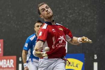 Unai Laso, Lekeitioko partidan pilota astintzen