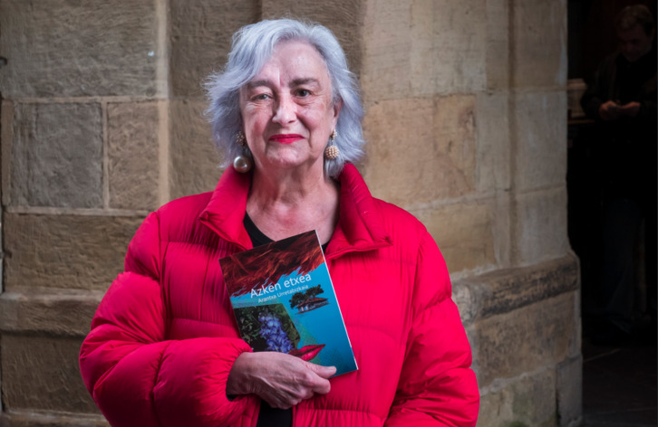 Arantxa Urretabizkaia, gaurko aurkezpenean.