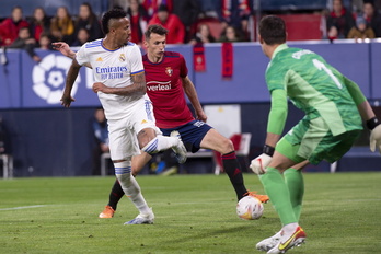 Budimir marca en la imagen su quinto gol en otros tantos partidos.