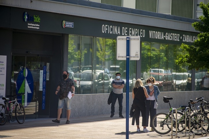 Una oficina de Lanbide en Gasteiz.