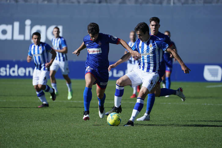 El Sanse ganó 1-2 al Amorebieta en el derbi de la primera vuelta