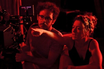 Andrea Jaurrieta durante el rodaje de 'Ana de día'.