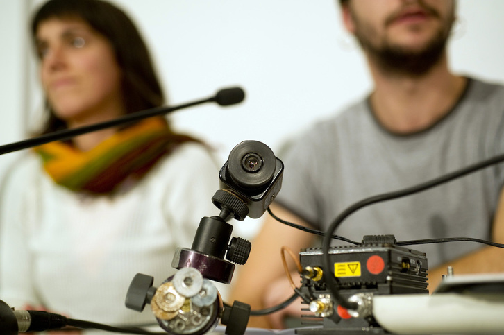 Comparecencia de Sortu, Ernai y LAB para denunciar espionaje policial. 