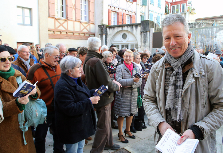 Guillaume Irigoyen, Baionan Kantuz taldearen saio batean.