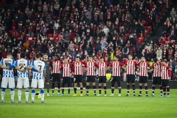 Derbi entre Athletic y Real en San Mamés esta temporada.