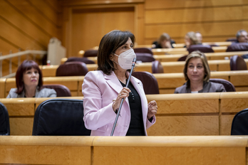 Margarita Robles, en el Senado ante EH Bildu, JxCat y ERC.