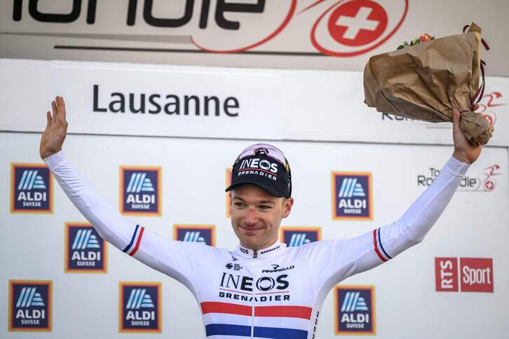 Hayter, en el podio de Lausanne.