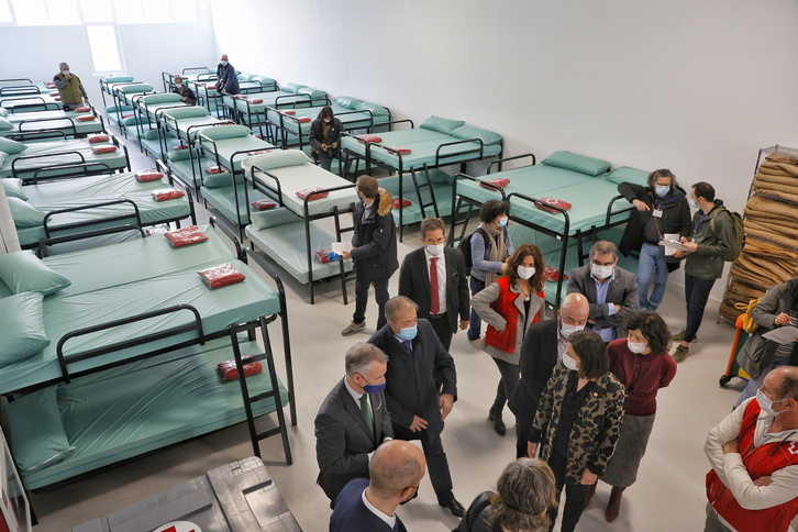 Presentación en marzo del nuevo centro de acogida temporal en Irun, destinado a refugiadas ucranianas.