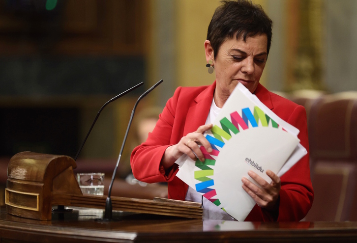 Mertxe Aizpurua, Madrilgo Kongresuko hitzartze batean.