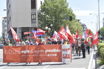 LAB sindikatuaren manifestazioa. 