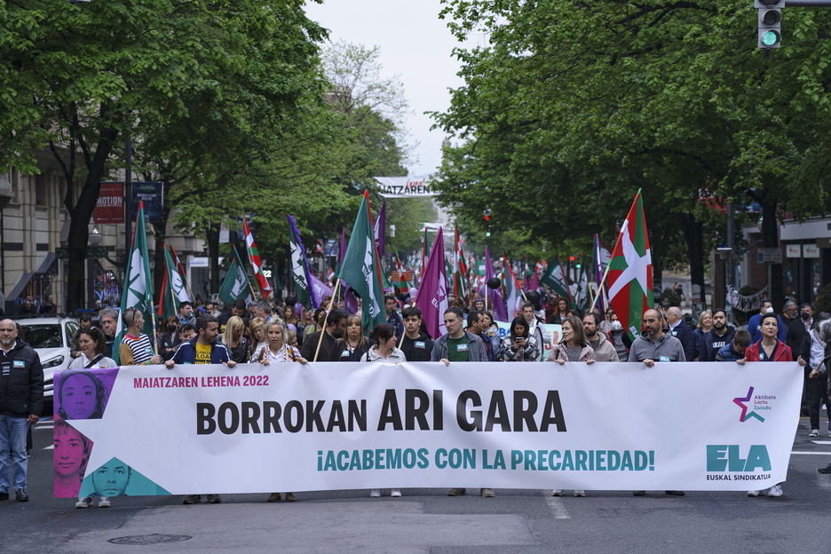 Prekarietatearen kontrako borroka izan du lehentasun ELAk M1ean. Prekarietatearen kontrako borroka izan du lehentasun ELAk M1ean.