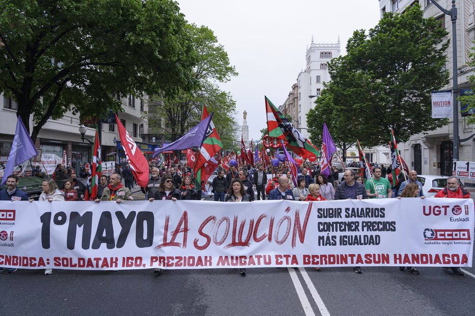 CCOO eta UGTren mobilizazioa Bilbon. CCOO eta UGTren mobilizazioa Bilbon.