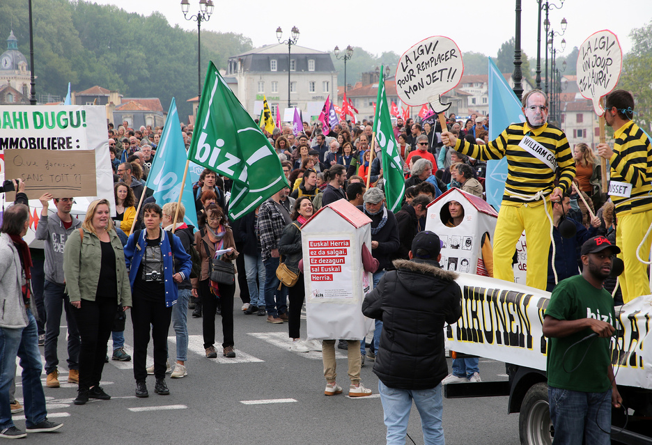 Etxebizitzen arazoa izan da Ipar Euskal Herriko mobilizazioek erakutsi duten kezka.