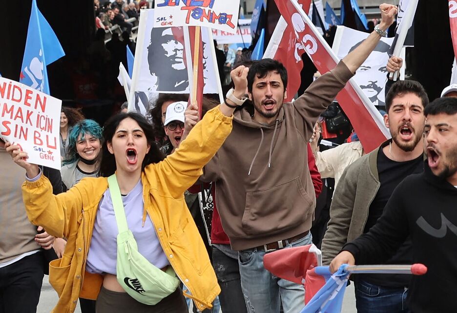 Langileen Nazioarteko Eguneko mobilizazioa Ankaran. Langileen Nazioarteko Eguneko mobilizazioa Ankaran.