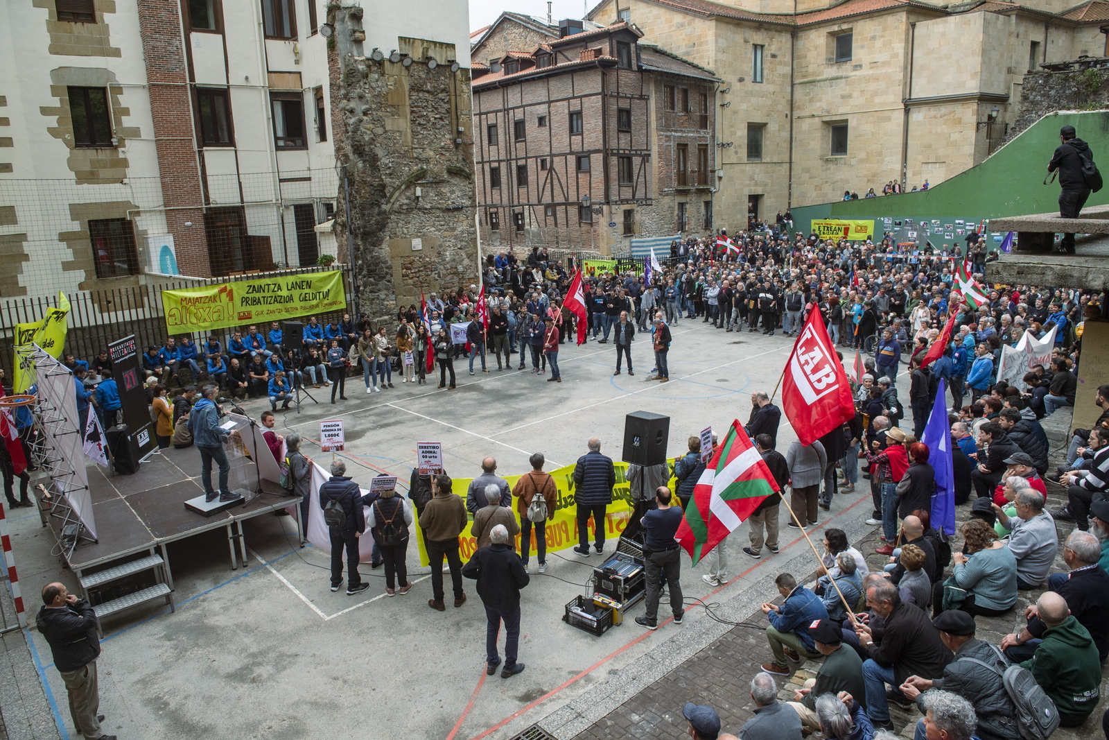 Acto final de LAB en Donostia. (Gorka RUBIO/FOKU)