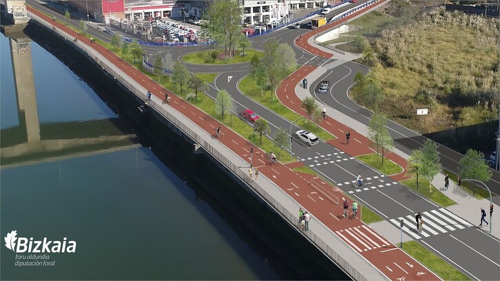 Proyecto del nuevo bulevar entre Bilbo y Getxo.