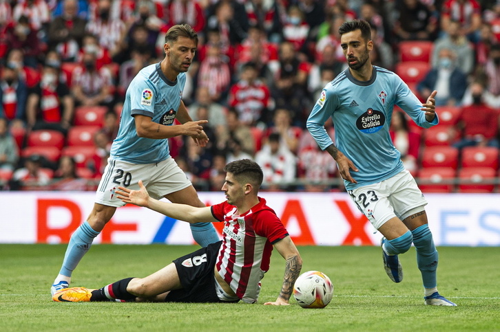 Sancet jugó su último partido ante el Celta en San Mamés.