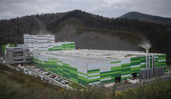 Imagen general de la Incineradora de Zubieta, que ha sufrido otra avería en su transformador central.