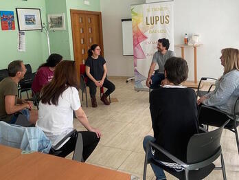 Adeles Gipuzkoa organizó el pasado domingo en Donostia una charla con una sicóloga destinada a ayudar a las pacientes de lupus a sobrellevar mejor su enfermedad.