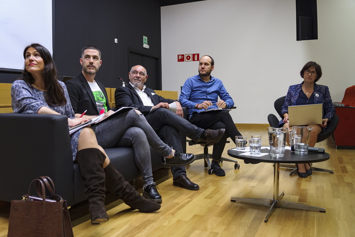 Arrizabalaga, Arrese, Pastor, Martinez eta Nikolas, astearteko mahai-inguruan.