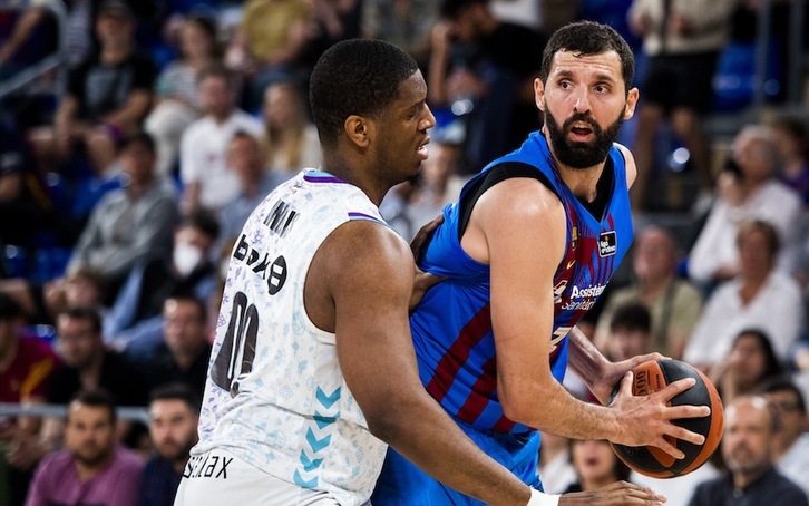 Cuando Nikola Mirotic ha entrado en acción, poco más ha podido hacer Bilbao Basket.