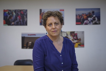 Paula Gil, nueva directora de Médicos Sin Fronteras España, en la sede de la organización en Bilbo.