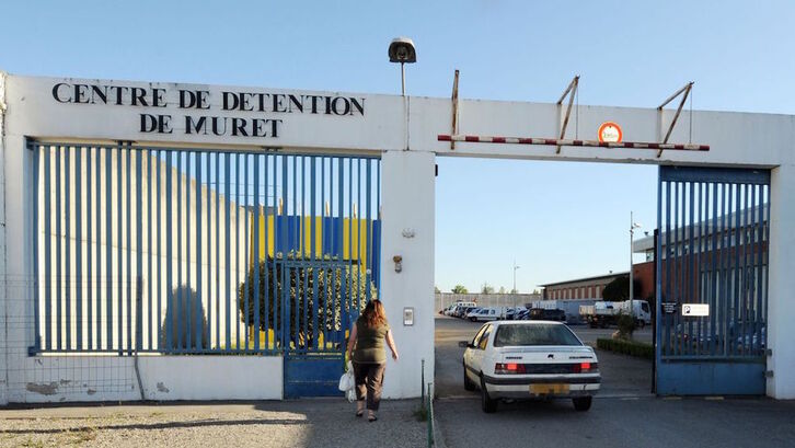 Entrada de la prisión de Muret (Haute-Garonne), donde se encuentra encarcelado Ion Kepa Parot.