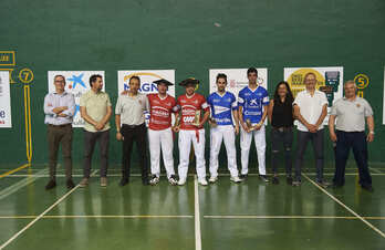 Uterga-Barricart posan con las txapelas obtenidas en Atarrabia.