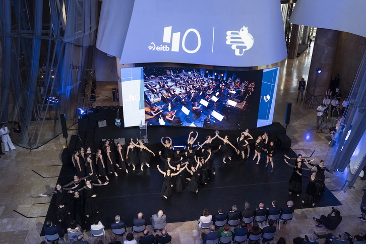 EiTBren 40 urteak ospatzeko ekitaldia Guggenheimen egin dute.