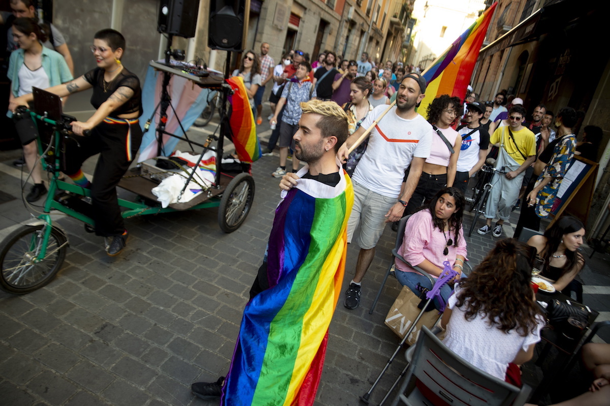 Kalejira que ha tenido lugar esta tarde en Iruñea. (Iñigo URIZ/FOKU)