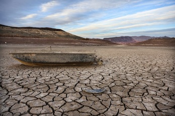 El lago Mead, en Nevada, Estados Unidos, ha registrado los niveles de agua más bajos desde 1937.