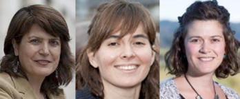 Jasone Cenoz, Amanda Sierra y Marta Olazabal.