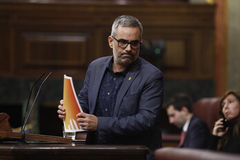 Joan Margall, de ERC, en una intervención anterior en el Congreso.