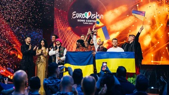 Kalush Orchestra garaipenaren unean