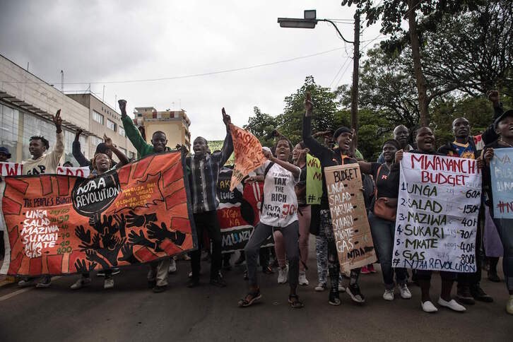 Protesta en Nairobi por el alto precio de los alimentos. «Njaa revolution» o la revolución del hambre.