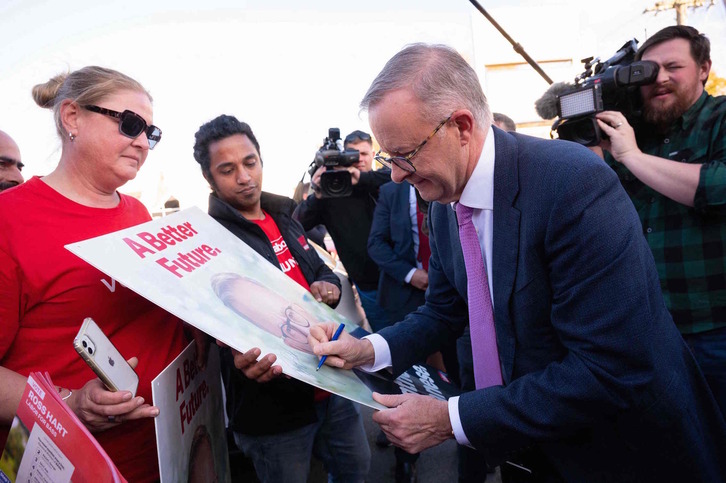 Anthony Albanese, primer ministro australiano.