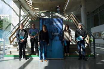 Soziolinguistika Klusterreko kideek Hizkuntzen Erabileraren Kale Neurketaren emaitzak aurkeztu dituzte, Donostian.