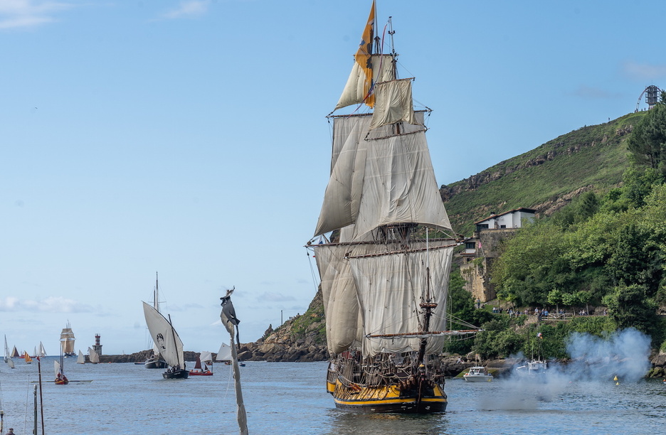 La fragata rusa Shtandart. 