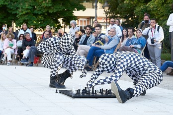 Un momento de la interpretación de la obra ‘Doppelgänger’.