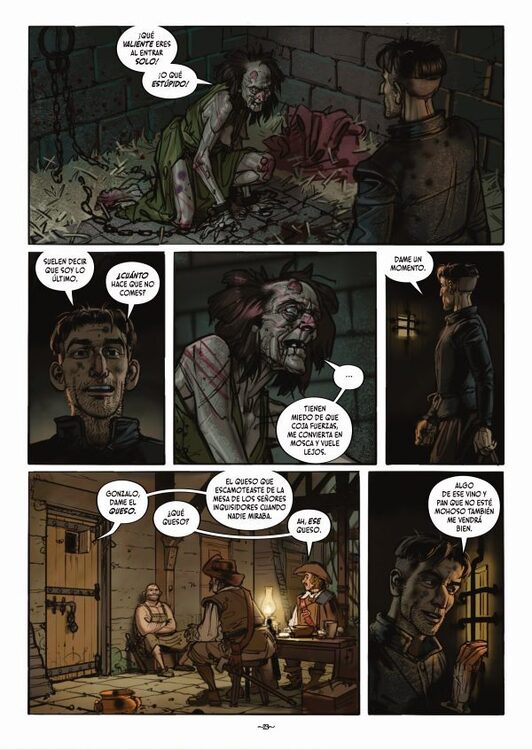 Viñetas del cómic ‘Salazar. Judica Causam Tuam’ de El Torres e Ignacio Noé.